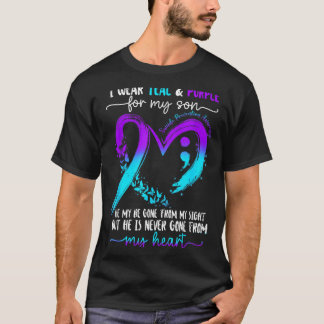 Camiseta Use Verde Escuro Para a Conscientização da Prevenç