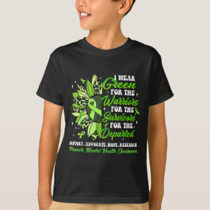 Camiseta Use verde guerreiros sobreviventes saúde mentalUse