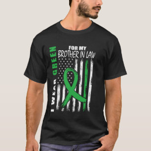 Camiseta Use Verde Irmão Marido Conscientização da Doença R
