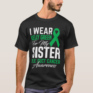 Camiseta Use Verde Kelly Pelo Meu Câncer De Ducto Biliar Da
