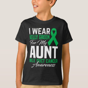 Camiseta Use Verde Kelly Pelo Meu Tio Câncer da Via Biliar 