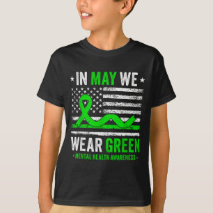 Camiseta Use Verde para o Mês de Conscientização sobre Saúd