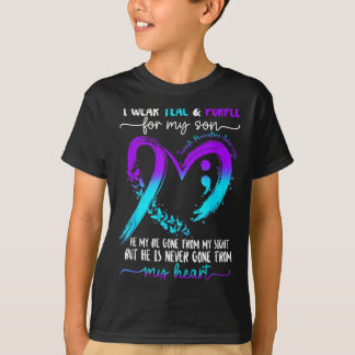 Camiseta Use Verde Roxo Para Prevenção da Conscientização d