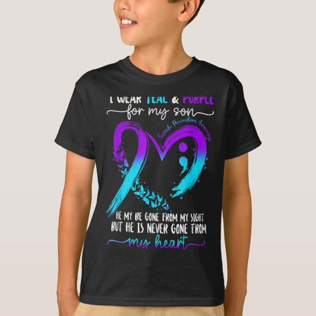 Camiseta Use Verde Roxo Para Prevenção da Conscientização d (Frente)
