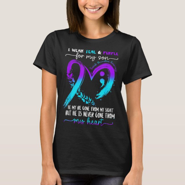 Camiseta Use Verde Roxo Para Prevenção da Conscientização d (Frente)