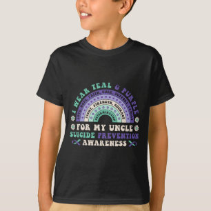 Camiseta Use Verde Roxo Para Tio Prevenção Arco-íris