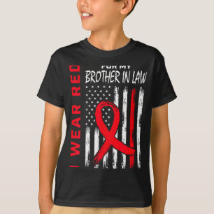 Camiseta Use Vermelho Pelo Meu Cunhado Conscientização sobr