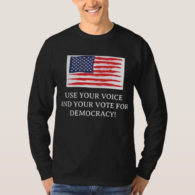 Camiseta Use your voice and vote (Frente)