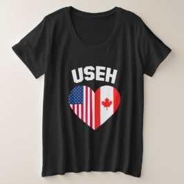 Camiseta USEH America Canada Flag Funny American