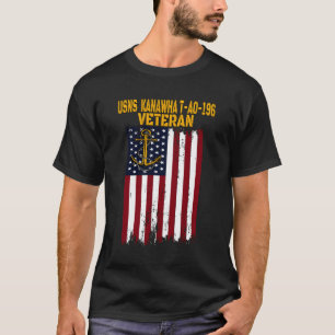 Camiseta Usns Kanawha T-Ao-196 Oiler de Reposição Vet