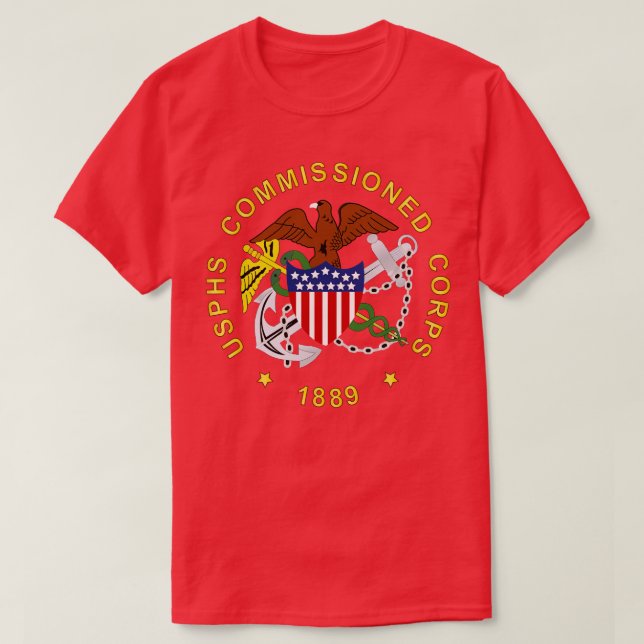 Camiseta USPHS Encomendou Corps com BackGrd (Frente do Design)