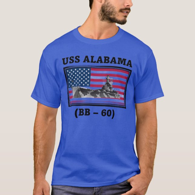 Camiseta USS Alabama (BB-60) (Frente)