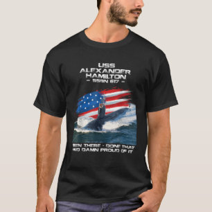 Camiseta USS Alexander Hamilton SSBN 617 American Flag Subm