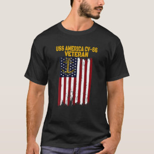 Camiseta USS America CV-66 CVA-66 Transportadora Veteran pa