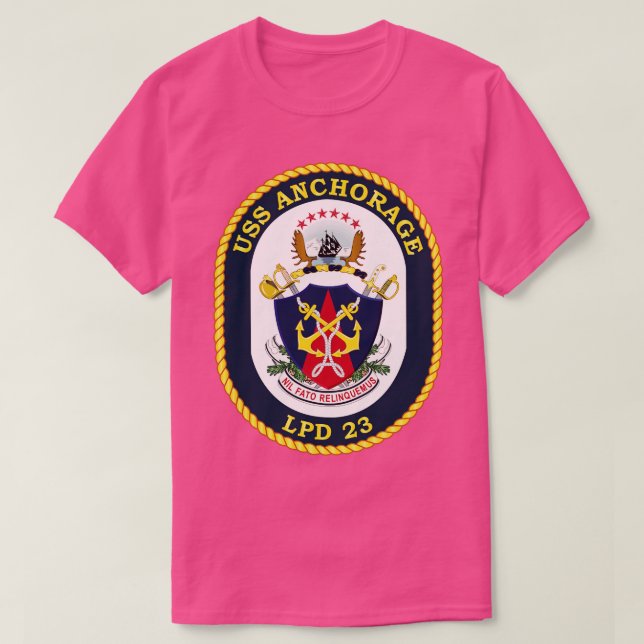 Camiseta USS Anchorage LPD (Frente do Design)