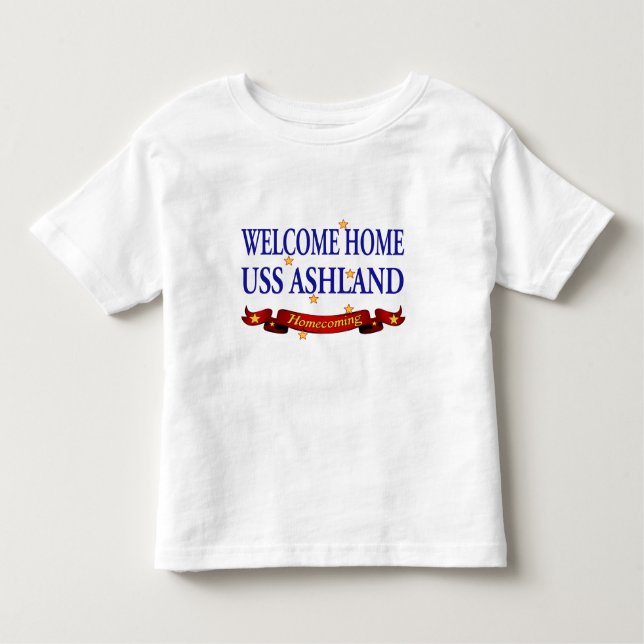 Camiseta USS Ashland Home bem-vindo (Frente)