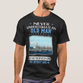Camiseta USS Detroit AOE4 Veteranos Dia Pai