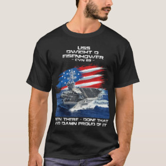 Camiseta USS Dwight D Eisenhower CVN 69 Transportadora de A