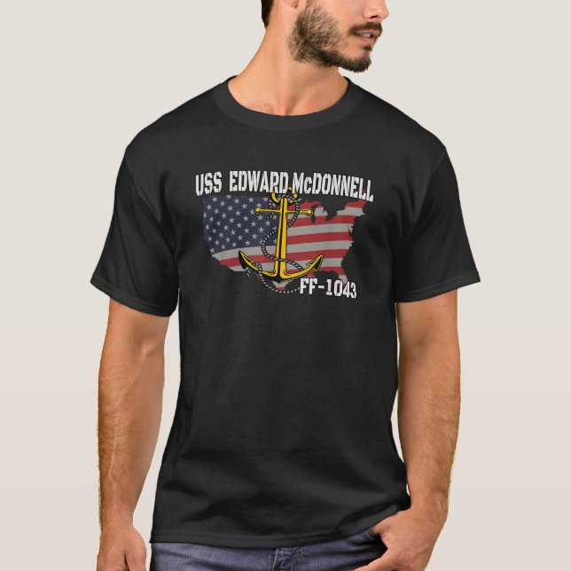 Camiseta USS Edward McDonnell FF 1043 Frigate Veterans Day (Frente)