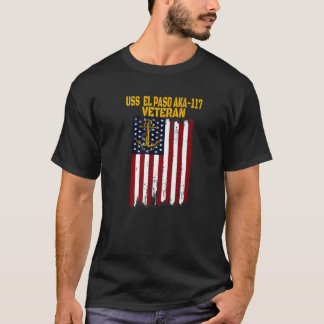 Camiseta USS El Paso AKA-117 LKA-117 Navio Anfíbio de Carga