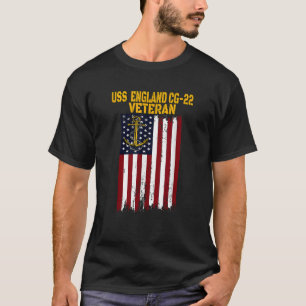 Camiseta USS England CG 22 Dia dos Veteranos Cruzadores Pai