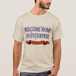 Camiseta USS Enterprise Home bem-vinda