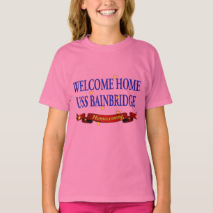Camiseta USS Home bem-vindo Bainbridge