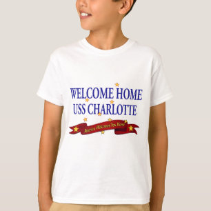 Camiseta USS Home bem-vindo Charlotte
