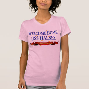 Camiseta USS Home bem-vindo Halsey