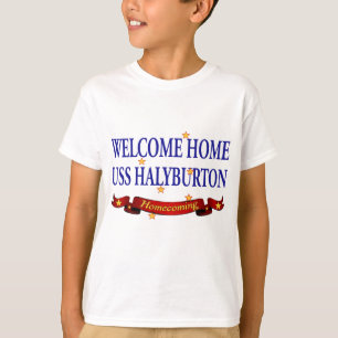 Camiseta USS Home bem-vindo Halyburton