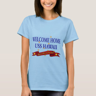 Camiseta USS Home bem-vindo Havaí