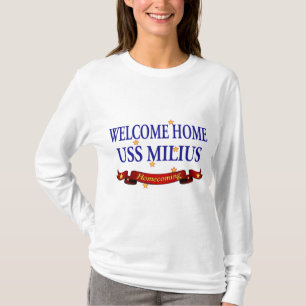Camiseta USS Home bem-vindo Milius