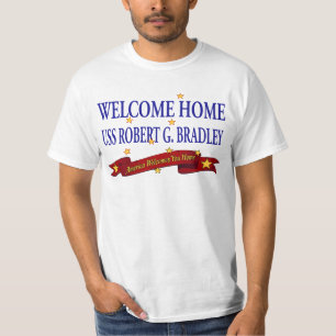 Camiseta USS Home bem-vindo Robert G. Bradley