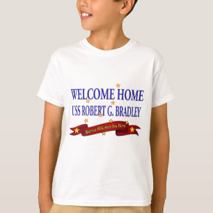 Camiseta USS Home bem-vindo Robert G. Bradley