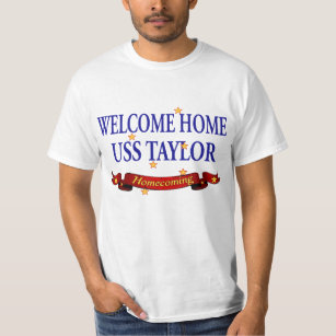 Camiseta USS Home bem-vindo Taylor