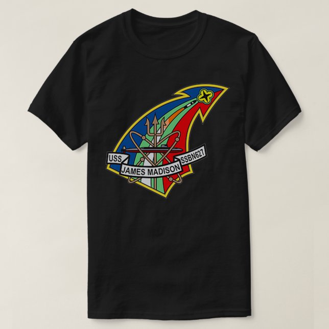 Camiseta USS James Madison SSBN627  (Frente do Design)
