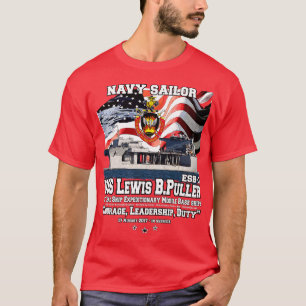 Camiseta USS Lewis B Puller ESB3 Marinho naves veteranos