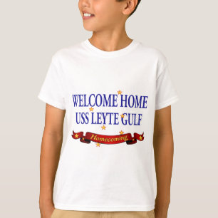 Camiseta USS Leyte Gulf Home bem-vindo