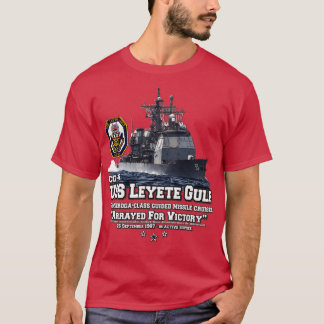 Camiseta USS Leyte Marinho Cruiser CG55