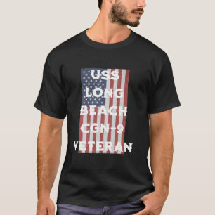 Camiseta USS Long Beach CGN 9 Cruiser Fathers Veterans Day