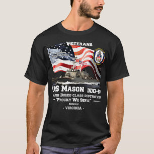 Camiseta USS Mason destruyer Veterans