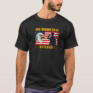 Camiseta USS Midway Aircraft Carrier Veterans Day Padre Gr