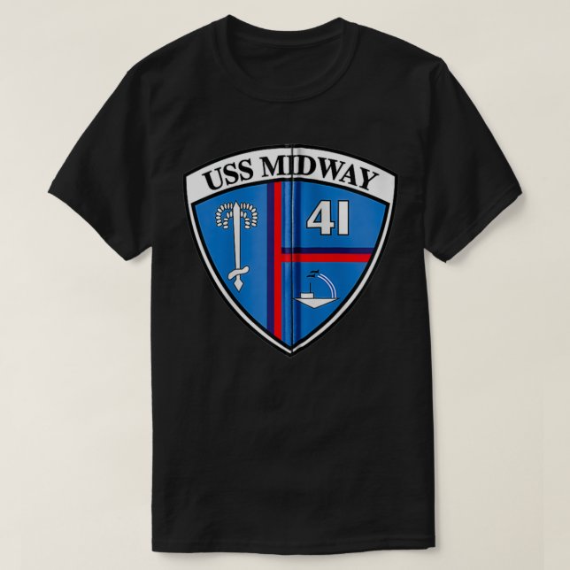 Camiseta USS Midway Zip  (Frente do Design)
