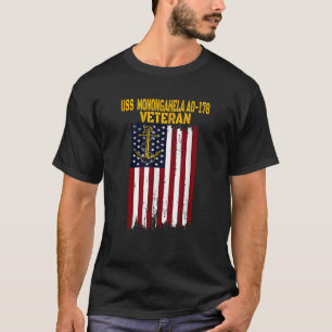 Camiseta USS Monongahela AO 178 Navio de Óleo de Reposição