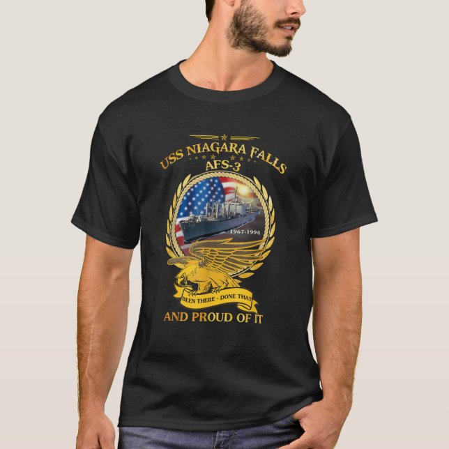 Camiseta USS Niagara Falls AFS 3 1967 1994 (Frente)