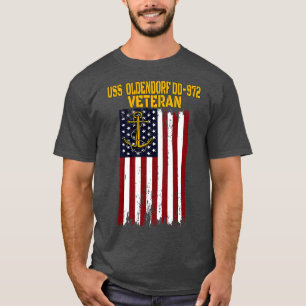 Camiseta USS Oldendorf DD972 Veteranos de guerra pais do di