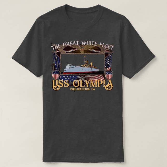 CAMISETA USS OLYMPIA (Frente do Design)