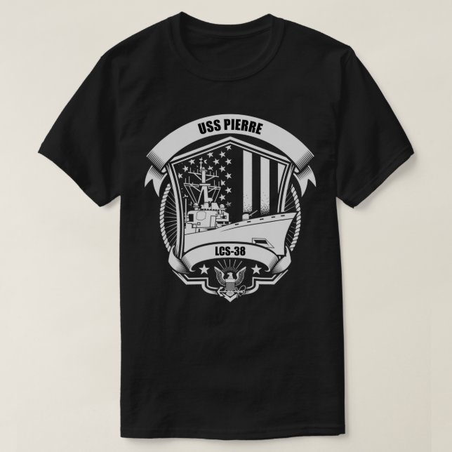 Camiseta USS Pierre LCS38  (Frente do Design)