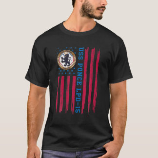 Camiseta USS Ponce LPD 15 Navio anfíbio de transporte Ve