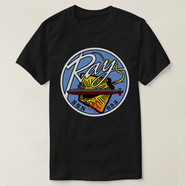 Camiseta USS Ray SSN653 (Frente do Design)